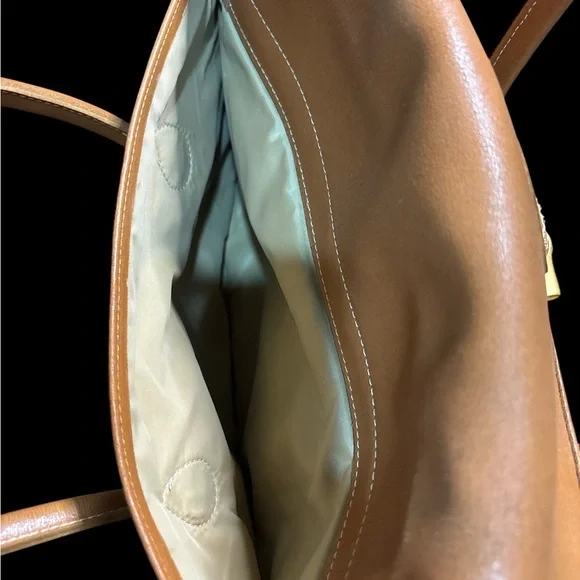 Longchamp Roseau Box Leather Cognac Tote - Picture 8 of 13